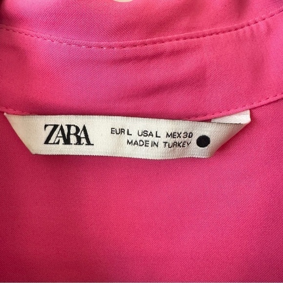 Zara-Double Pocket Boxy Button Down (Size:Large) - Picture 5 of 5